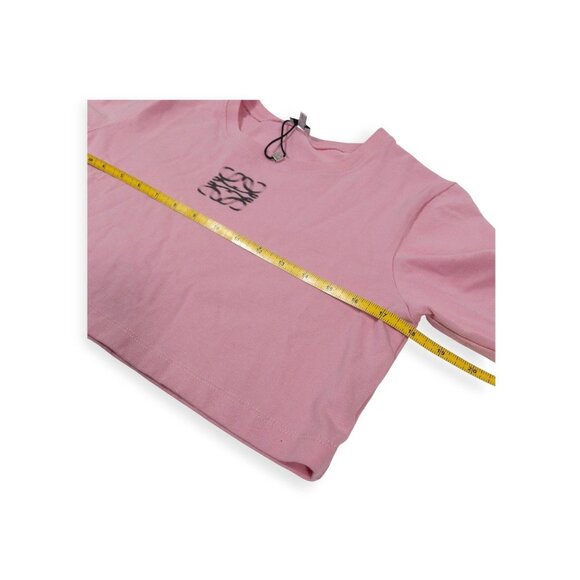 Loewe Blurred Anagram Cotton Cropped T-shirt In Pink RARE SZ L - Picture 10 of 15